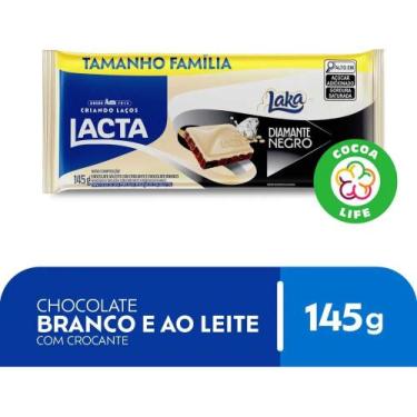 Imagem de Chocolate Lacta ao leite Diamante Negro Laka 145g