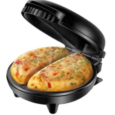 Imagem de Omeleteira Elétrica Agratto Mr Cheff Inox Redonda 127V Antiaderente Gr