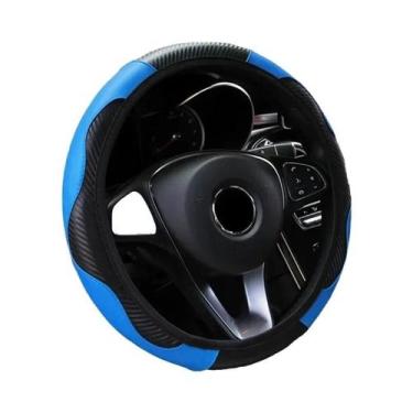 Imagem de Capa De Volante De Carro Em Couro PU Antiderrapante E Respirável Em Fi