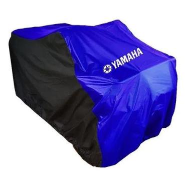 Imagem de Capa Para Quadriciclo Yamaha, Azul, Preto