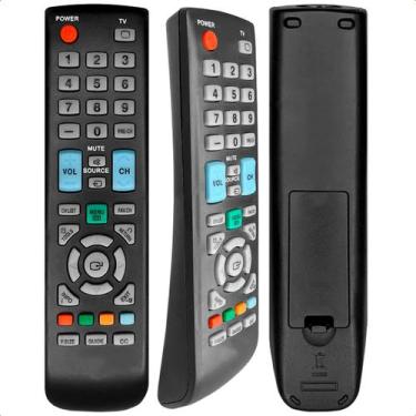 Imagem de Controle Remoto Compatível Com TV Samsung LCD LED BN5901004A Com Pilha