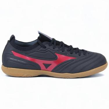 Imagem de Chuteira Indoor Mizuno Regent Masculino, 172 preto, Vermelho, 39