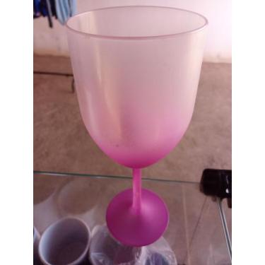 Imagem de Taça de vinho degradê em plástico - Propria