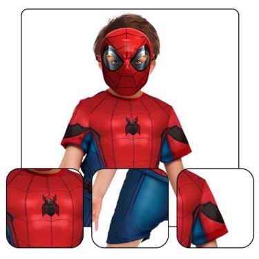Imagem de Fantasia Infantil Homem Aranha Filme Curta Com Máscara - Regina, G