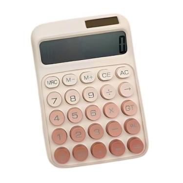 Imagem de Calculadora Fofa Escolar Escritório Colorida 12 Dígitos Compacta e Fun