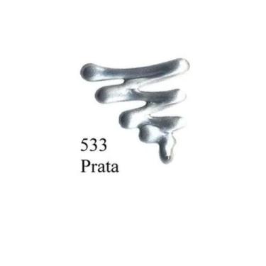 Imagem de Kit 3 Tinta Dimensional Metallic 35ml Acrilex, PRATA
