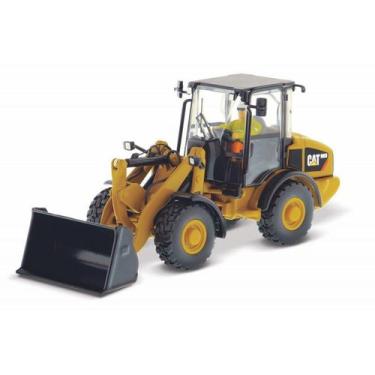 Imagem de Miniatura retro escavadeira cat 906h 1/50 detalhada, Amarelo