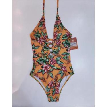 Imagem de Maiô/Body Estampado Laranja Floral - Joice Melo Modas, Estampado flora