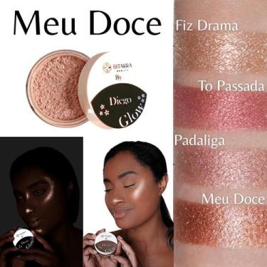 Imagem de Iluminador em Pó Solto Bitarra Beauty - Cor MEU DOCE - Facial e corpor