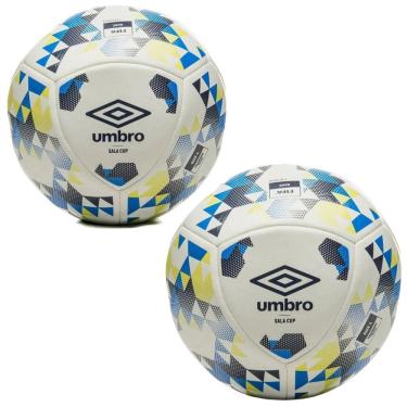 Imagem de Kit Bola de Futsal Sala Cup Oficial LNF Tecnologia DPS Amarelo e Azul Umbro 2UNIDADES