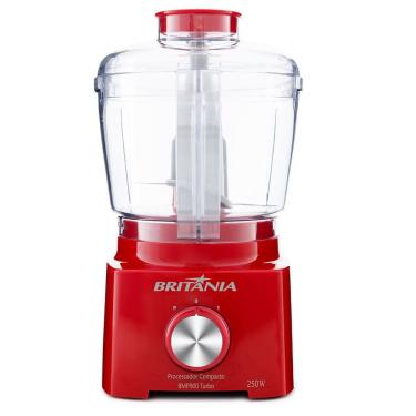 Imagem de Processador Britânia BMP900V Turbo 4 Funções 1 Velocidade 250W Vermelho 0,5L 220V