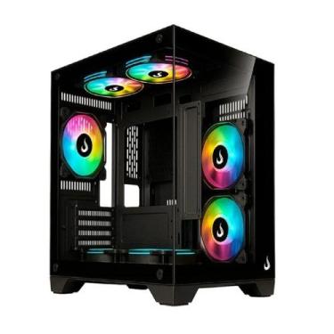 Imagem de Gabinete Gamer Rise Mode Galaxy Glass Mini Preto - RISEMODE