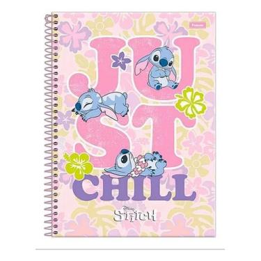 Imagem de Caderno C/D 10 Matérias Stitch 160 Folhas Foroni Capa Sortida, modelo 