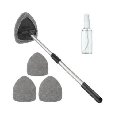 Imagem de Kit De Limpeza De Para-brisa De Carro Com Cabo Longo Extensível Para J