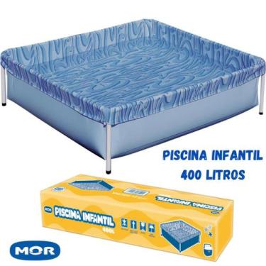 Imagem de Piscina Infantil Estruturada Quadrada 400 Litros PVC 1,06m x 1,15m x 3