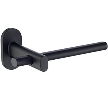 Imagem de Eco Metais, 10312251Pf, Suporte Papeleira Porta Papel Higiênico Oval de Parede Banheiro Lavabo, Preto