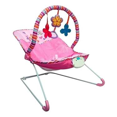 Imagem de Cadeira Descanso Bebê Acolchoada com Som e Vibração Rosa, Importway