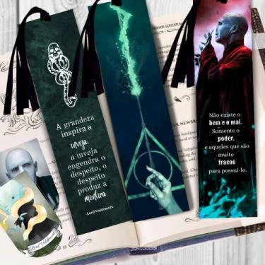 Imagem de Marcador de página - Harry Potter - Lord Voldemort segurando varinha (Sem fitinha)