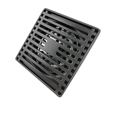 Imagem de Tampa de faixa de drenagem de água de piso preto fosco/ouro rosa/prata escovado/bronze antigo para banheiro cozinha jardim varanda,FD0001GM