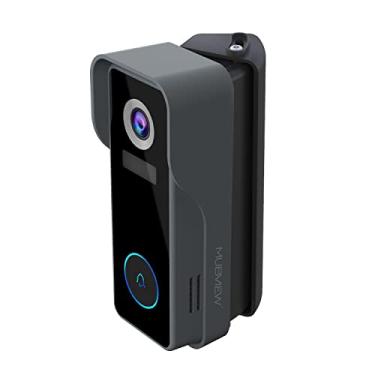 Imagem de MUBVIEW Ajustável (25 a 55°) Montagem em ângulo compatível com campainha J7, adaptador de ajuste de ângulo de substituição Suporte de placa de montagem Kit de canto de cunha