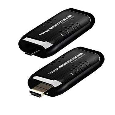Imagem de Extensor adaptador USB C para HDMI sem fio, transmissor e receptor WeJupit USB tipo C, Transmite vídeo e áudio para TV ou projetor de iPad Pro, MacBook Air, MacBook Pro (15 m)