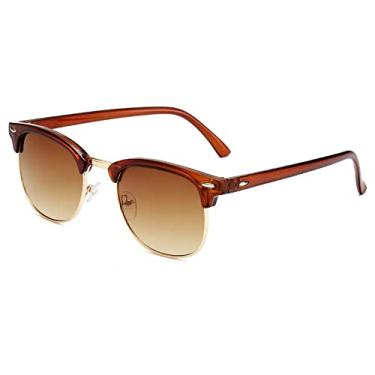 Imagem de Óculos de sol retrô de filme colorido tendência da moda óculos de sol refletivos Oculos Dsol Redondo,C4,06