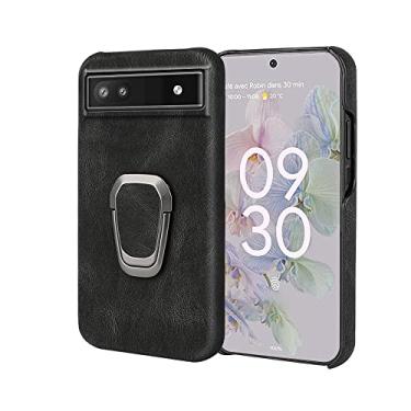 Imagem de YUNCHAO Caixa de telefone Para o Google Pixel 6A Ring Holder PU Phone Case capa para celular