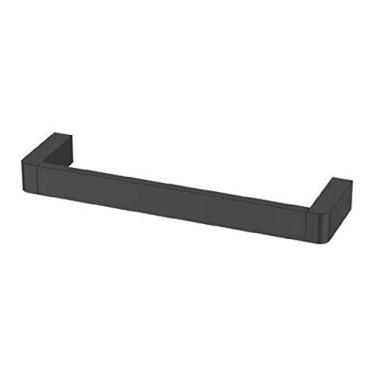 Imagem de Porta Toalha Rosto Barra 30cm Metal Black Preto Fosco Prime