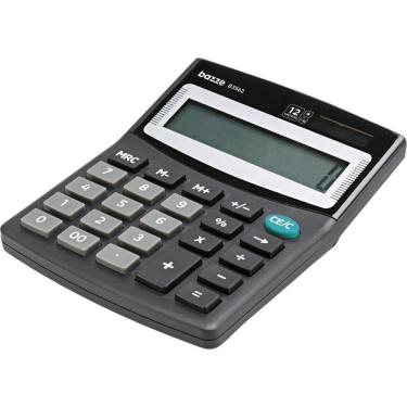 Imagem de Calculadora de Mesa 12 dig. Bazze B3562 Preta