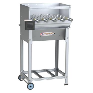 Imagem de Churrasqueira Itagrill Plus Luxo Itajobi Inox 5 Espetos Elétricos Giratório