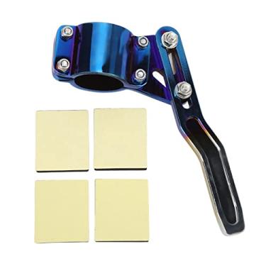 Imagem de Extensor de haste de giro, kit de posição de alavanca de sinal de seta para cima de liga de alumínio extensor de haste de direção universal modificação do carro (azul torrado)
