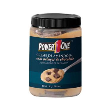 Imagem de Creme De Amendoim Power 1 One Pedaços De Chocolate 1,05Kg - Power1one