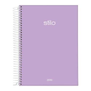 Imagem de Caderno Universitário Capa Dura 01 Matéria 80 Folhas Jandaia Stilo Pastel Lilás