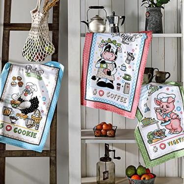 Imagem de Kit 3 Pano Copa Prato Cozinha Dohler 100% Algodão Cozinheiro