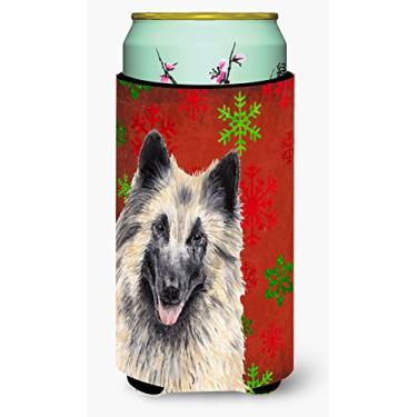 Imagem de Caroline's Treasures SC9432TBC Tervuren Belga Flocos de Neve Natal Menino Alto, Bebidas Isolador de Bebidas Isolador Hugger, Menino Alto, Multicolorido