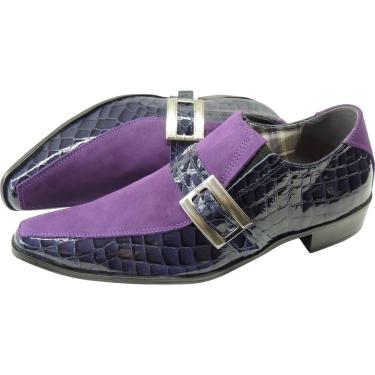 Imagem de Sapato Masculino em Couro - Veneza Collection - Purple Rain - Ref: 568