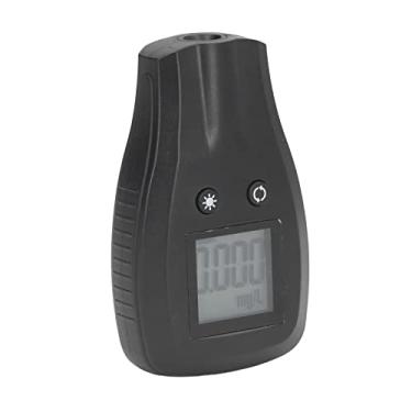 Imagem de Bafômetro de álcool  , pequeno teste de álcool digital portátil estojo robusto fácil de usar alarme automático resistente ao desgaste com cordão para controle de tráfego