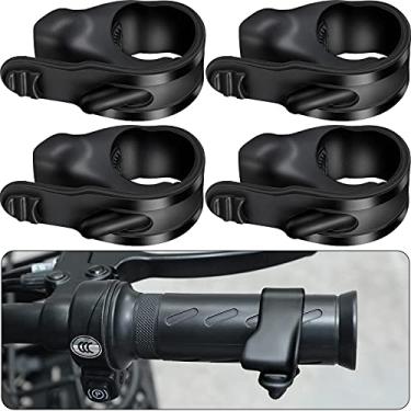 Imagem de 4 peças de rolha para cãibra basculante, suporte universal para controle de cruzeiro, suporte de acelerador para motocicleta, guidão, preto, acelerador para motocicleta, scooter