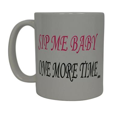 Imagem de Melhor caneca de café divertida rosa Sip Me Baby One More Time novidade copo ótima ideia de presente para mulheres meninas Diva Empregado chefe colegas de trabalho
