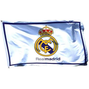 Imagem de Lovely999 Bandeira Real Madrid de 3 x 5 pés de futebol durável para uso interno ou externo