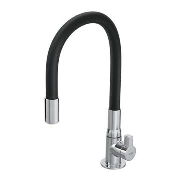 Imagem de Torneira Cozinha de Mesa Hydramotion Com Bica Flexível Preta -  Hydra