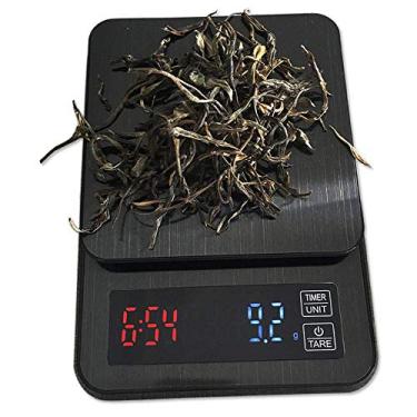 Imagem de balança de cozinha, escalas de tempo de cozimento café escalas de alimentos digitais usb carregando alimentos escalas de cozimento função de tempo função de escala de café display LCD, para ingredientes joias café