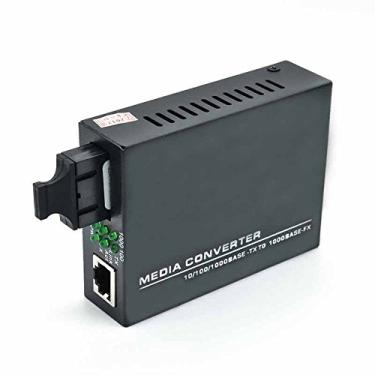 Imagem de Jeirdus Gigabit Ethernet Duplex SC Fibra óptica para conversor de mídia de cobre RJ45, 10/100/1000M, SMF,20km, SMF,20km