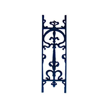 Imagem de Grade Ferro Fundido Bombê Reta Sacada Varanda Escada 80x24cm