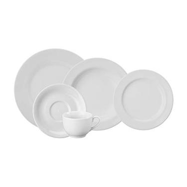 Imagem de Serviço de Jantar e Chá 20 Peças em Porcelana, Modelo Voyage, Branco, Porcelana Schmidt