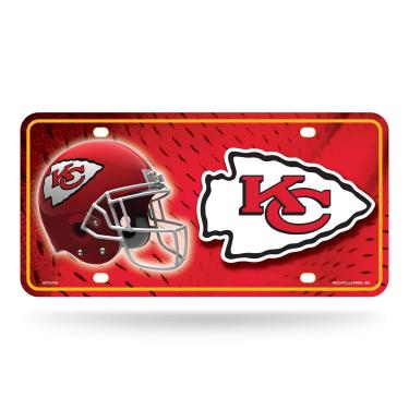 Imagem de NFL Kansas City Chiefs - Placa de licença de metal com logotipo principal