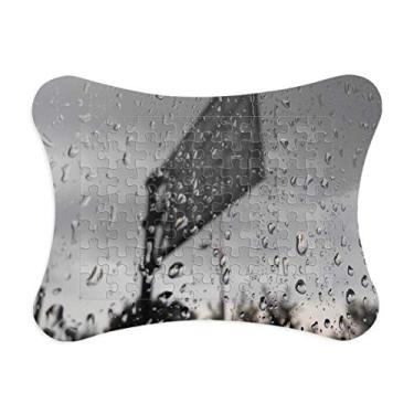 Imagem de In The Rainy Day – Moldura de quebra-cabeça de papel para cartas