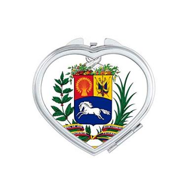 Imagem de Espelho com emblema nacional da Cidade do Vaticano com ampliação de viagem, portátil, bolso para maquiagem