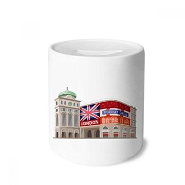 Imagem de DIYthinker Caixa para dinheiro com pintura de arquitetura de Londres da Grã-Bretanha, Reino Unido, porta-moedas de cerâmica, presente