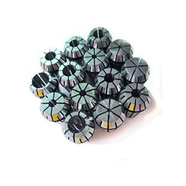 Imagem de ER20 Conjunto de pinças de mola para máquina de gravação CNC e ferramenta de torno de fresagem pinças de gravação (ER20-14 peças)